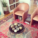 I'm very intrigued by these leather chairs. If the leather is pretty in person and old, then these might be really rad and totally special. @tobe_reed