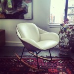 Never before seen (by me). It's like the Womb meets an Eames Rocker. By @jleepearson