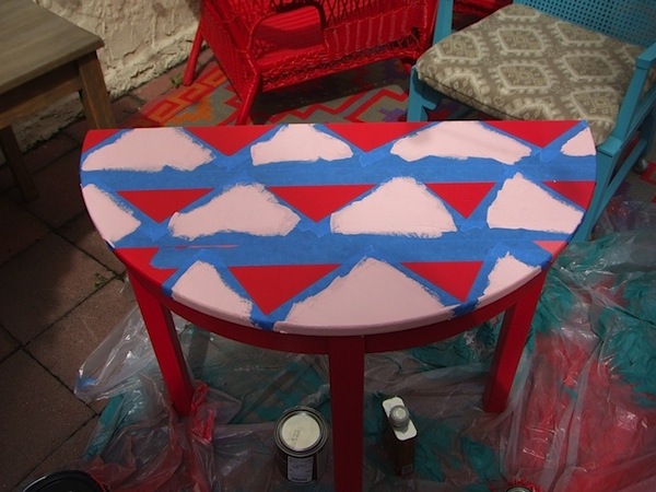 pattern painted table