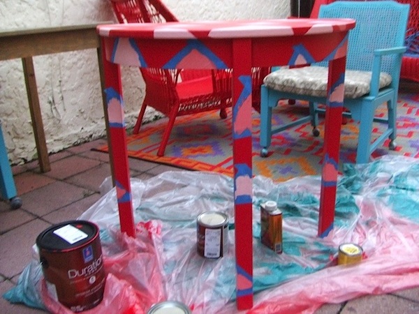 painted table