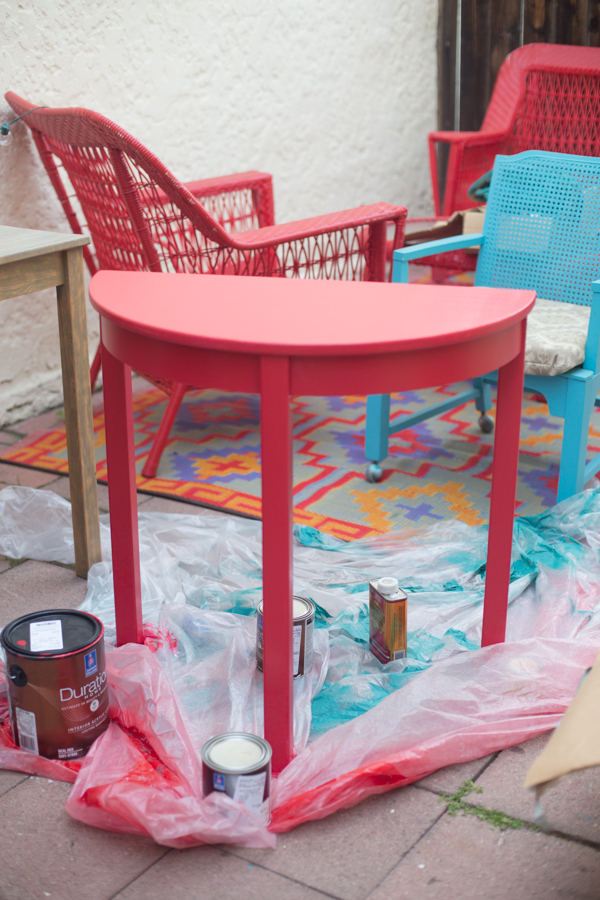 Red Side Table-10