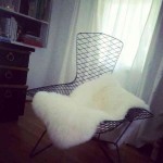 I'm on the hunt right now for a big old black Bertoia, like this.