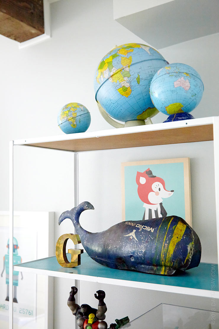 vintage inspired kids bedroom
