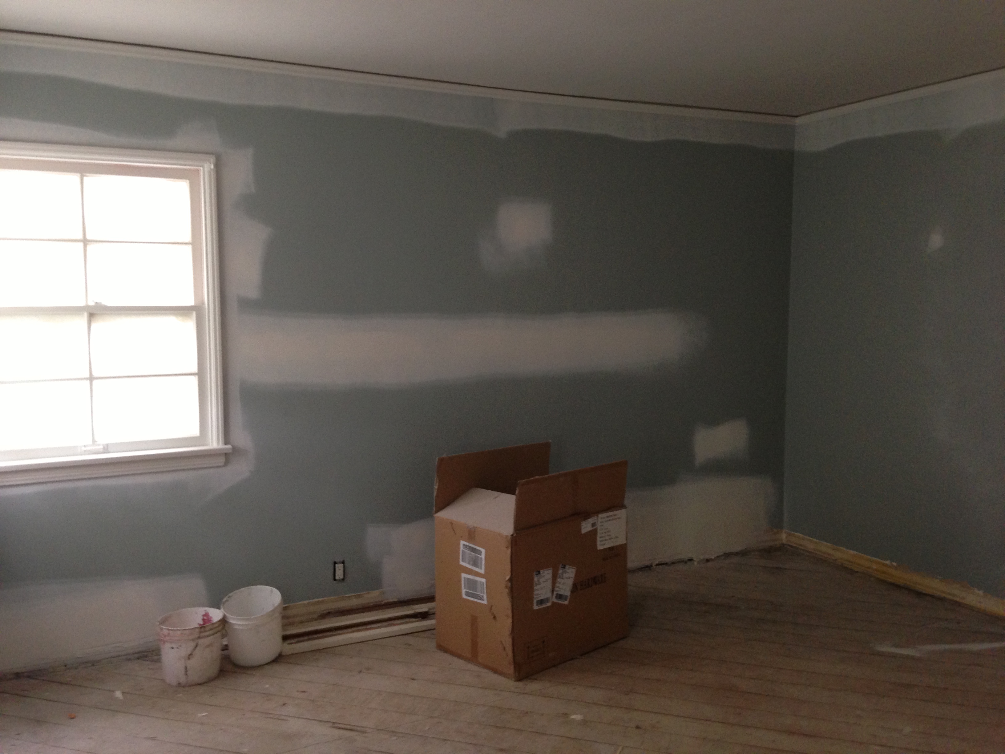 master bedroom under construction