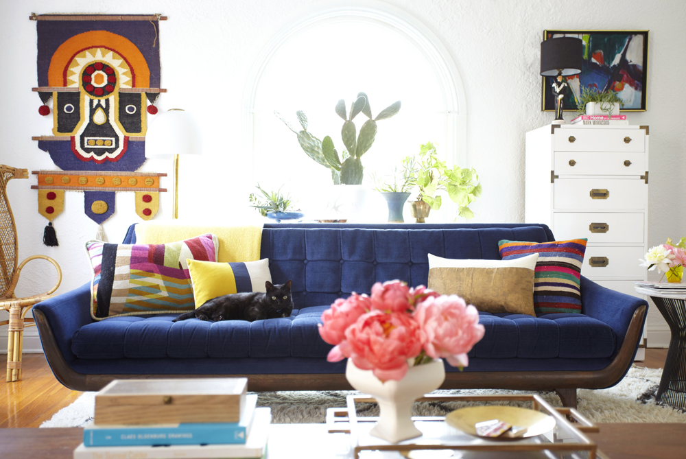 blue gold room