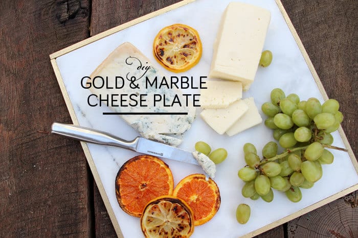 DIY Marble & Gold Cheese Plate | Emily Henderson & Pepper Design Blog