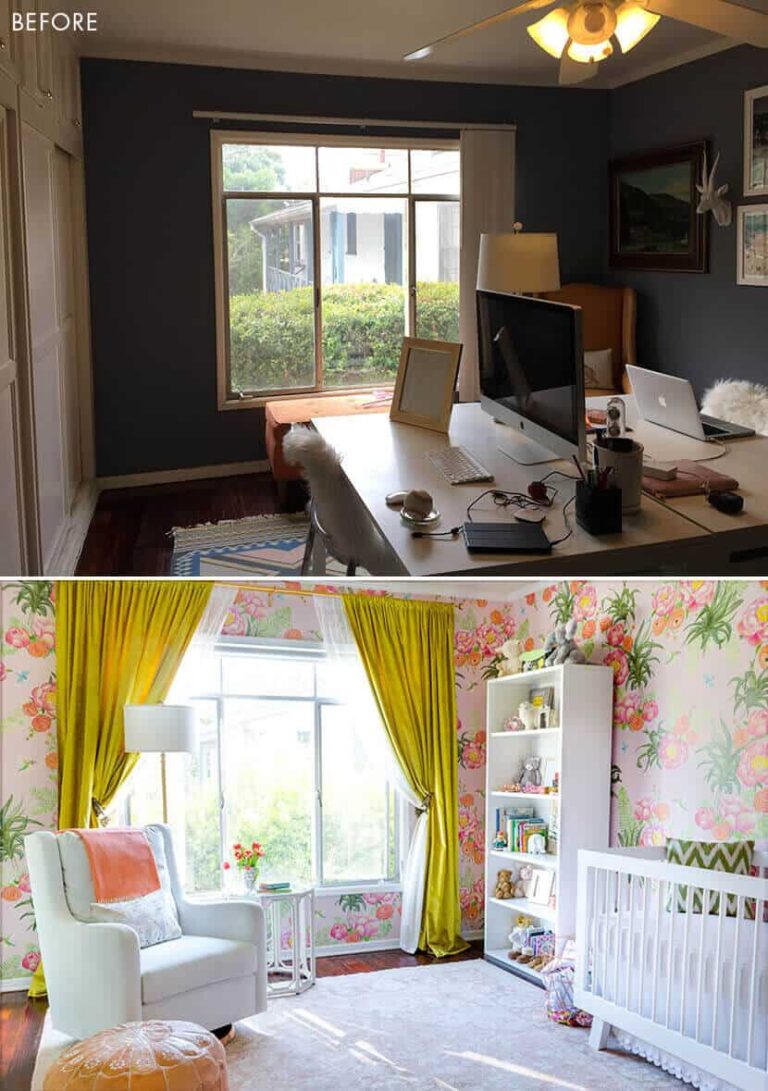 A Floral Glam Nursery Reveal + Get The Look - Emily Henderson