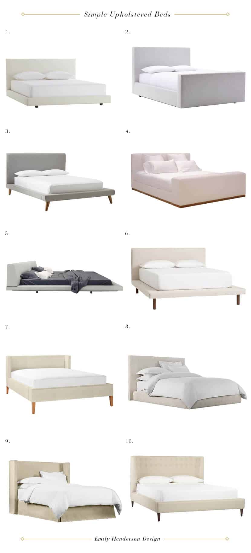 Emily Henderson Simple Upholstered Beds Emily Henderson