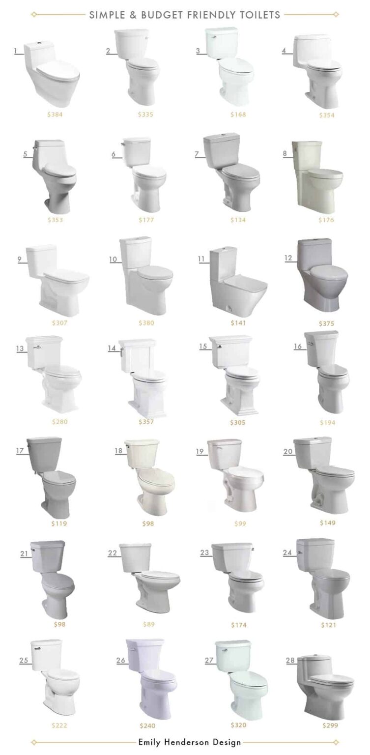28 Simple and Budget Friendly Toilets Emily Henderson