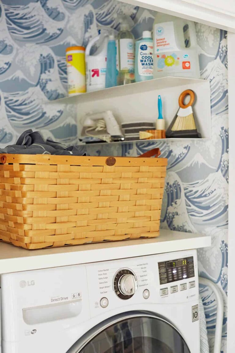 Laundry Closet Makeover + Shop Laundry Utility & Decor - Emily Henderson
