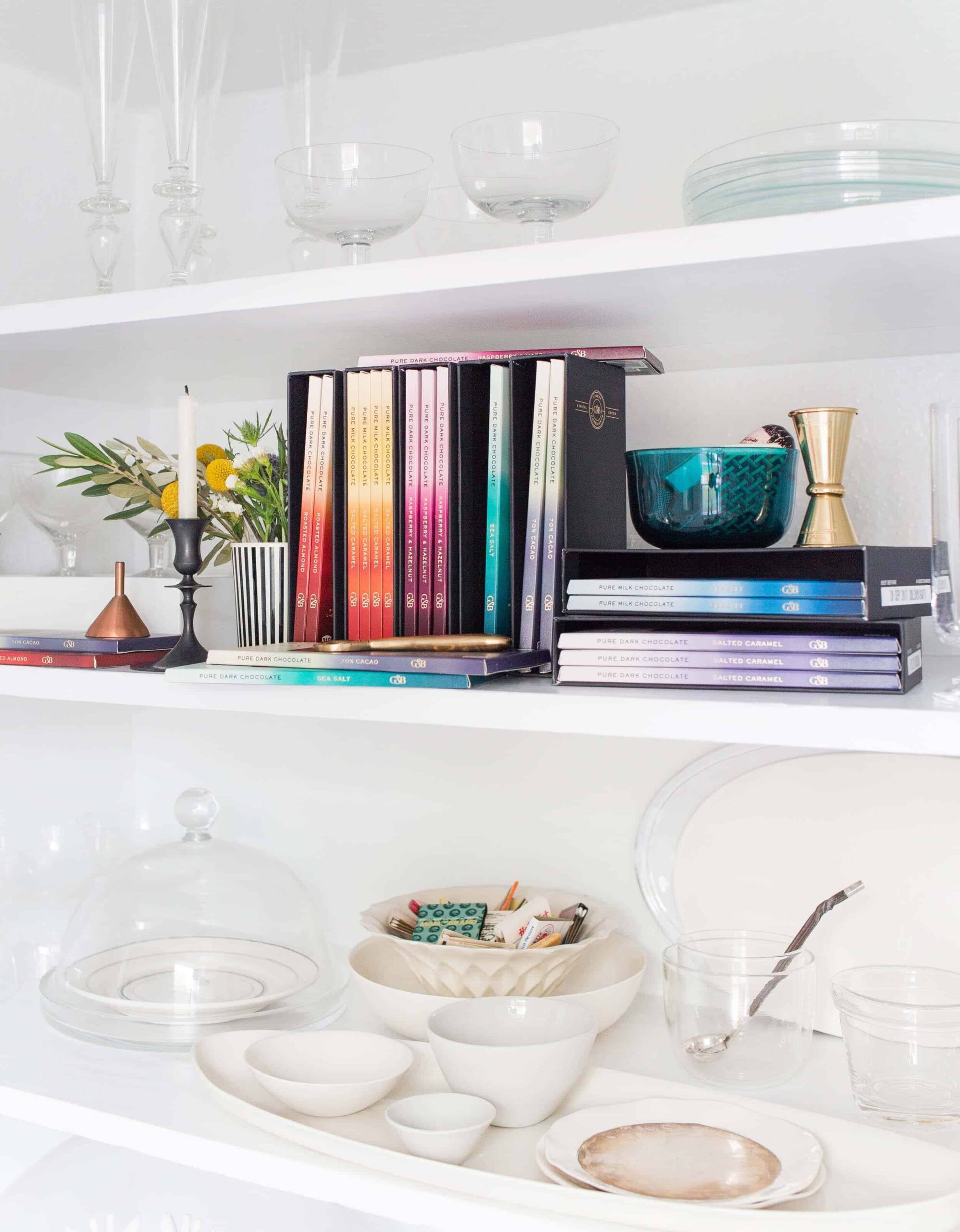emily-henderson_green-and-blacks_chocolate-library_colorful_shelf-style_3