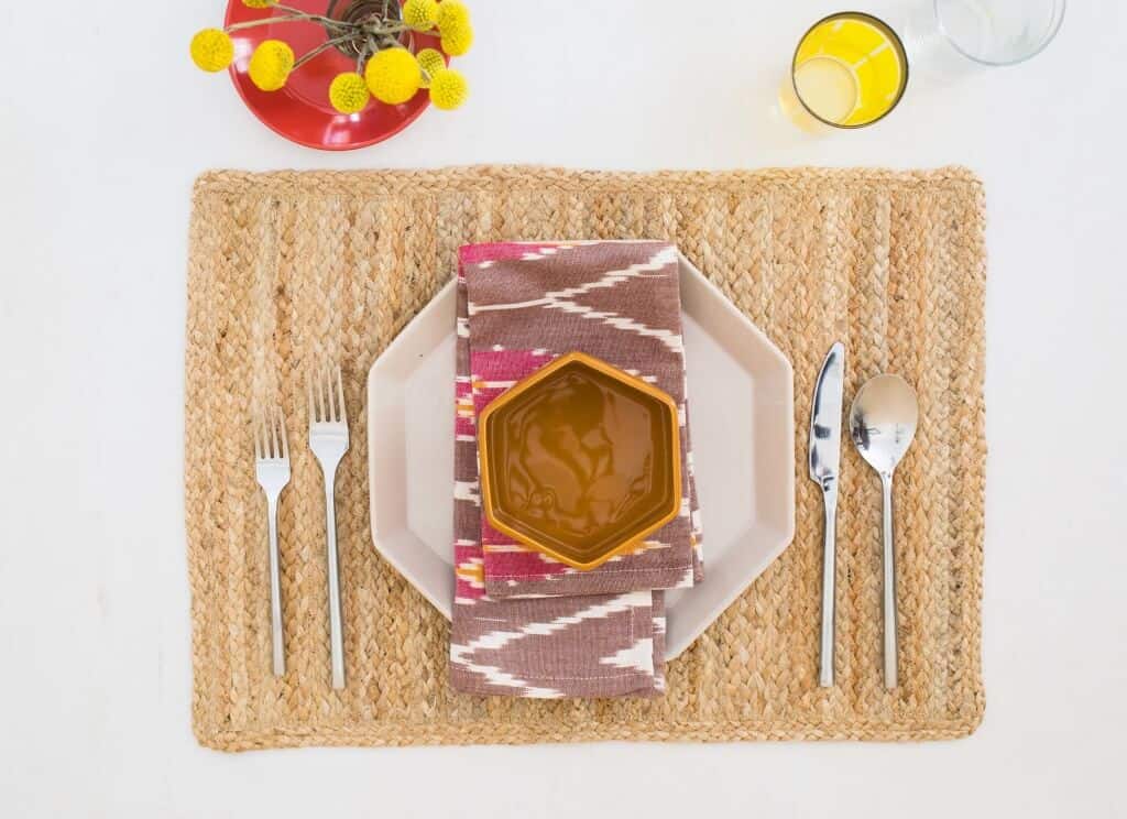 emily-henderson_green-and-blacks_chocolate_colorful_table-setting_1