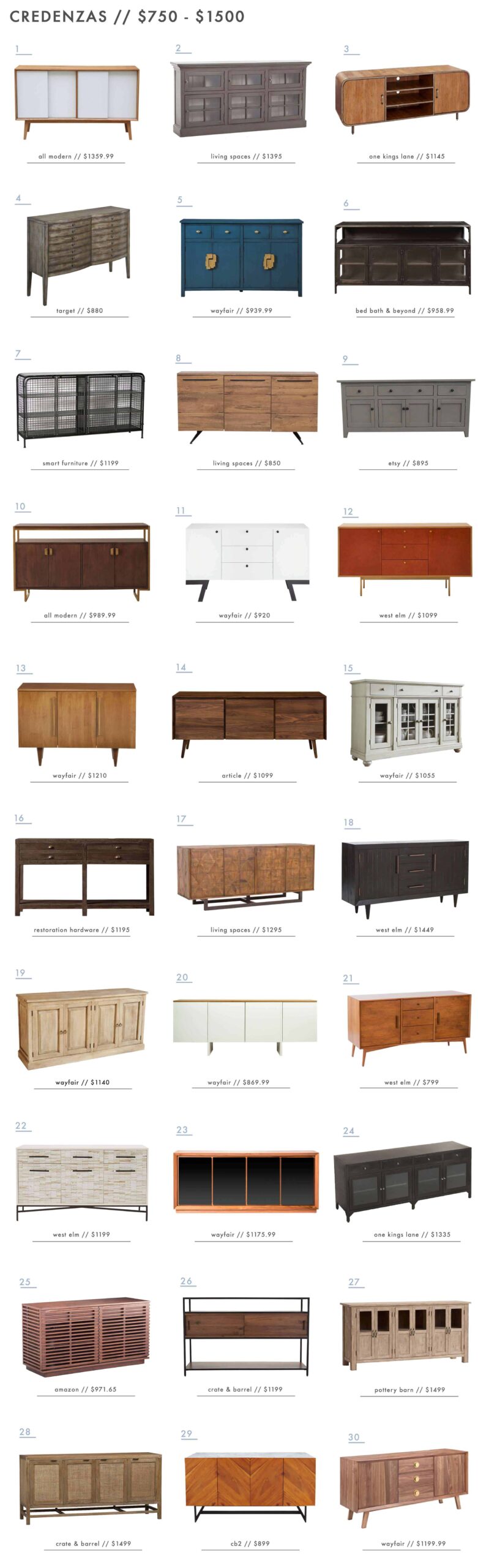 Emily Henderson_Credenza_Roundup_Under 1500_1 Emily Henderson