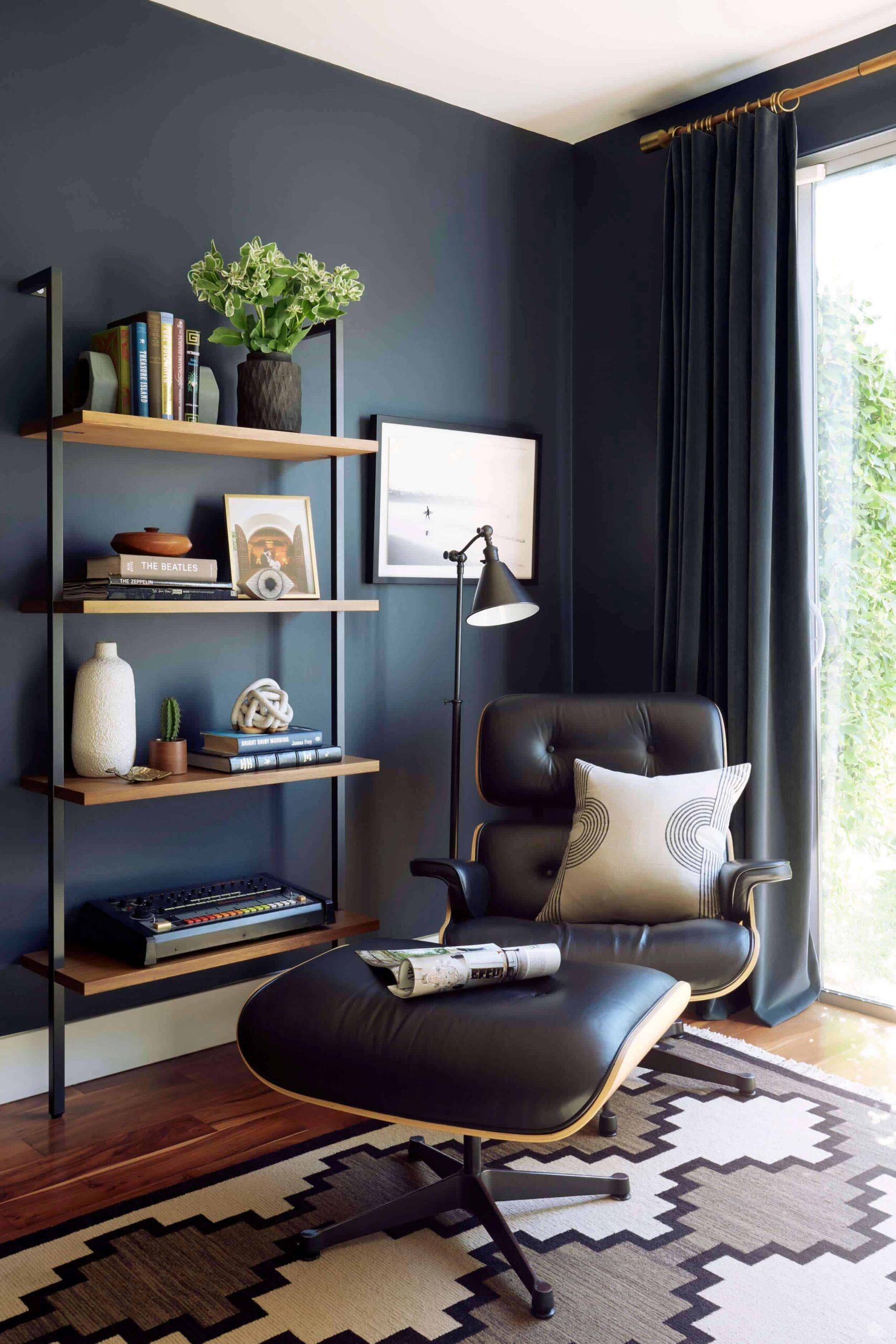 Emily Henderson_Home Office_Dark_Modern_Masculine_1 Emily Henderson