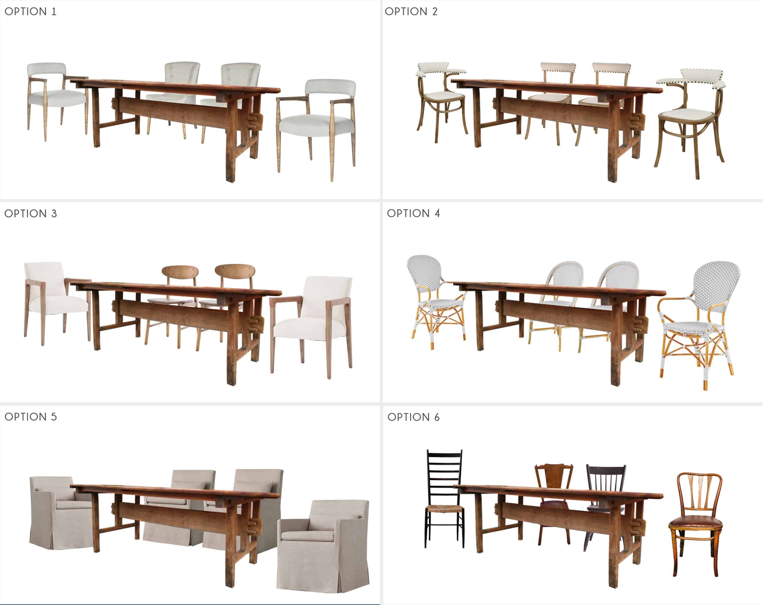 Emily Henderson_Ask the Audience_Dining Room_Chairs_Table_Option