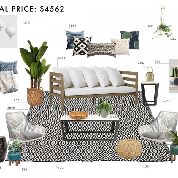 Budget Room Hamptons Outdoor Dining Room Emily Henderson