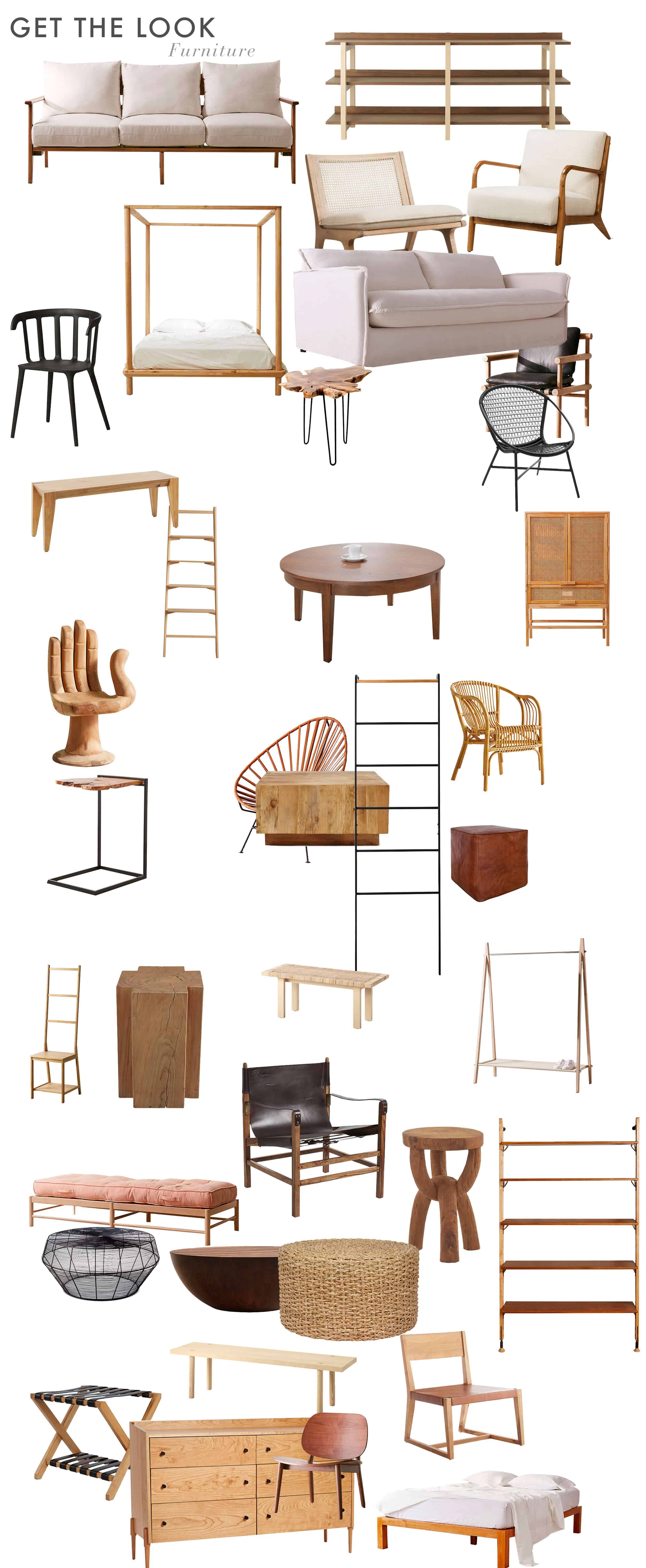 EmilyHenderson_California_Casual_Ingredients_FurnitureRoundup Emily Henderson