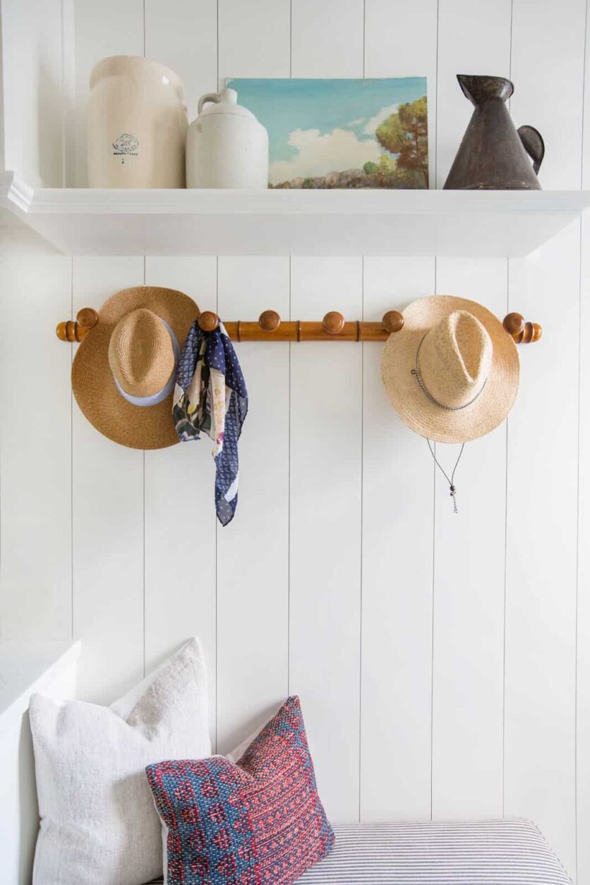 The Styling Secret of Wall Mounted Hooks Emily Henderson