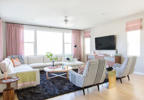 The Design Milk Family Room Reveal + Get The Look - Emily Henderson