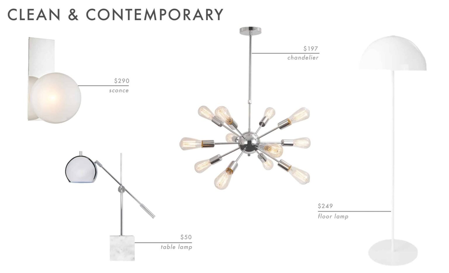19 Lighting Combos + The Rules of Lighting Emily Henderson