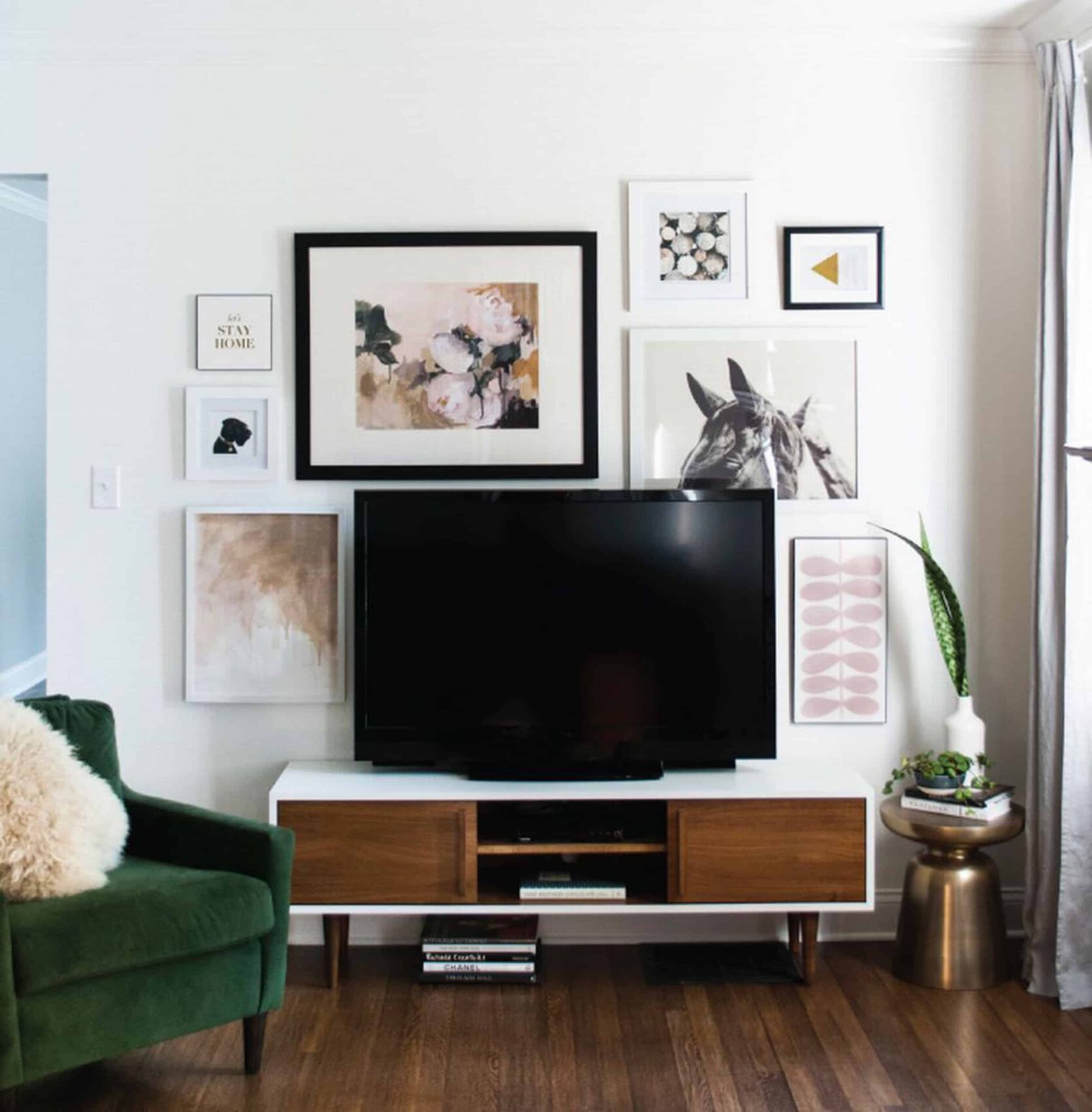 Designing with Your TV + A Media Console Roundup Emily Henderson