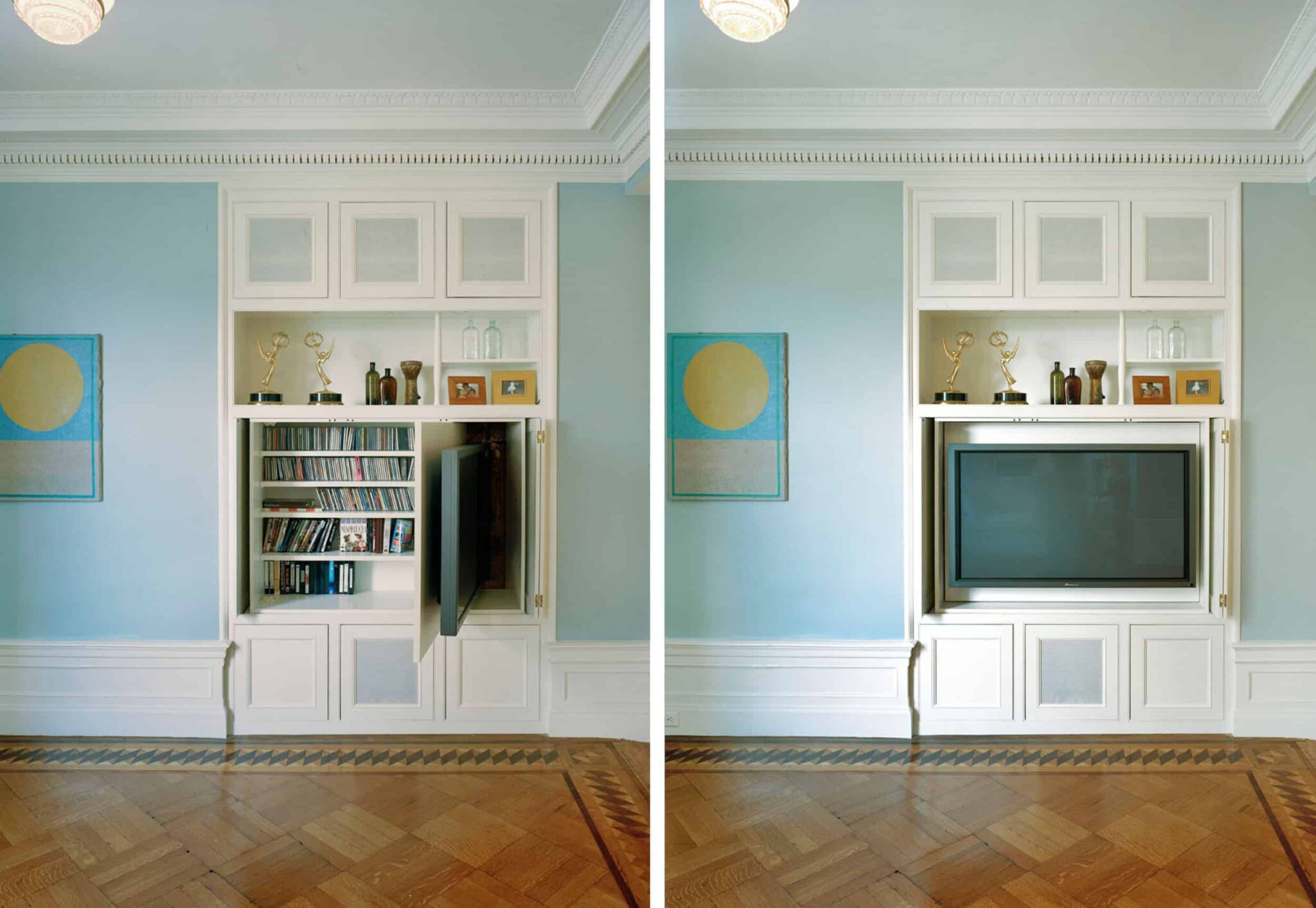 Designing with Your TV + A Media Console Roundup Emily Henderson