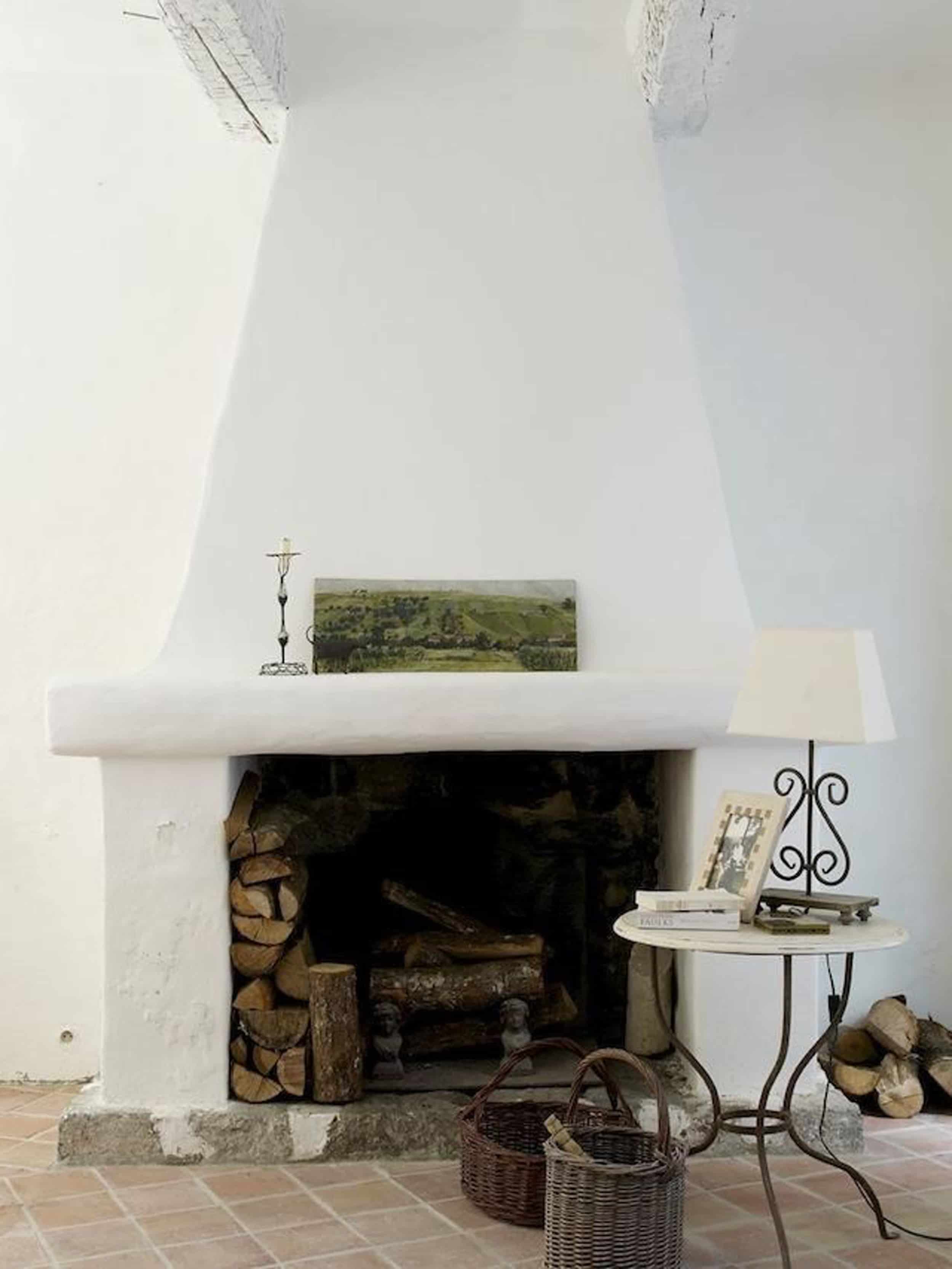 Emily Henderson Lake House Fixer Upper Mountain Home Decor Fireplace Ideas Rustic Refined Simple White Wood Stone 13