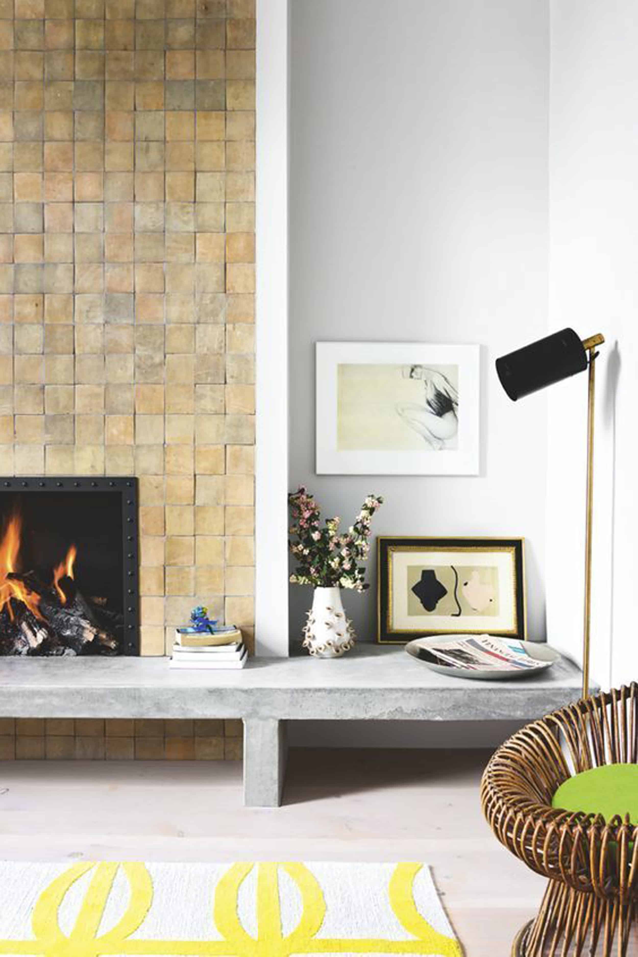 Emily Henderson Lake House Fixer Upper Mountain Home Decor Fireplace Ideas Rustic Refined Simple White Wood Stone 241
