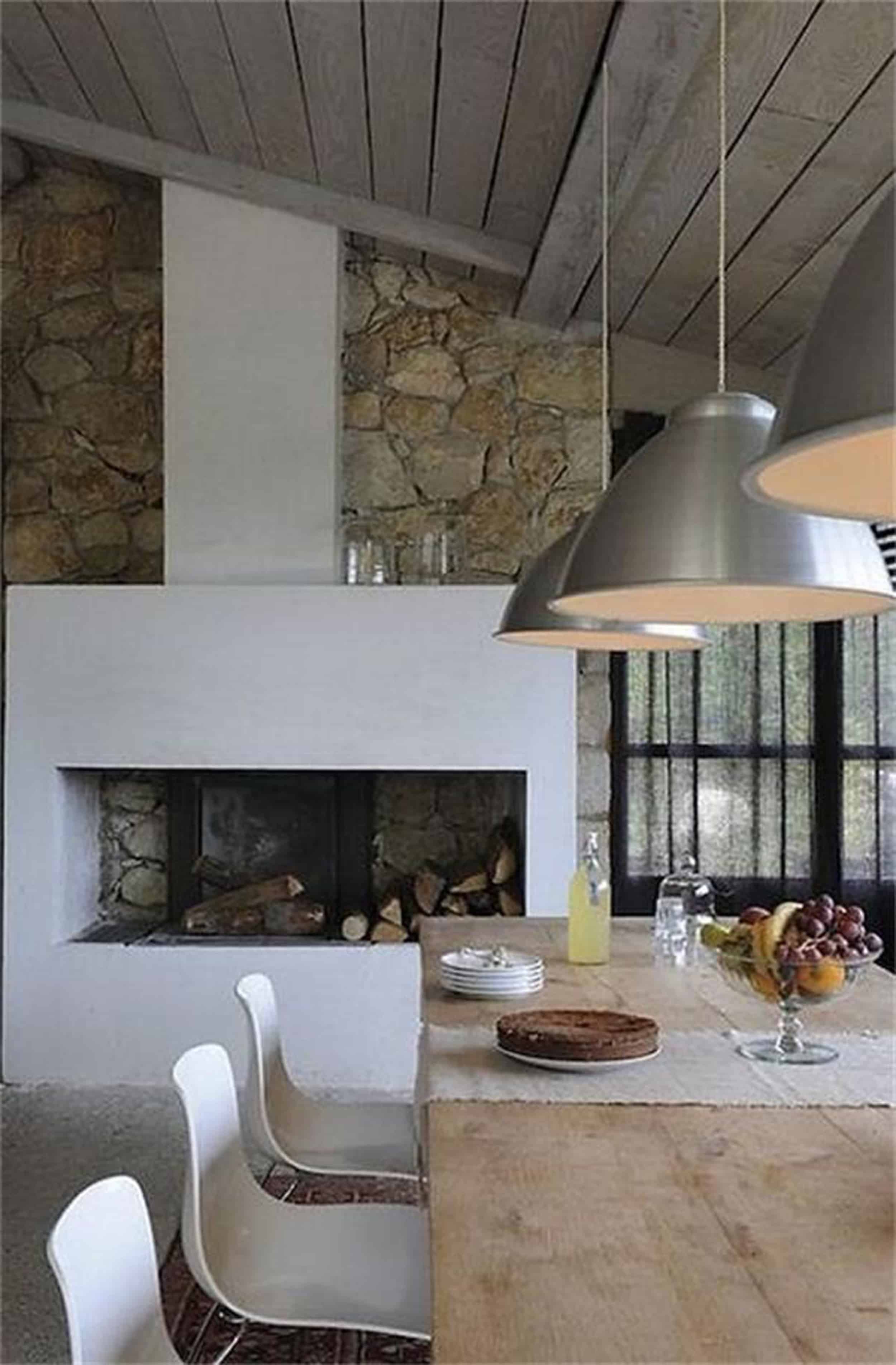Emily Henderson Lake House Fixer Upper Mountain Home Decor Fireplace Ideas Rustic Refined Simple White Wood Stone 38