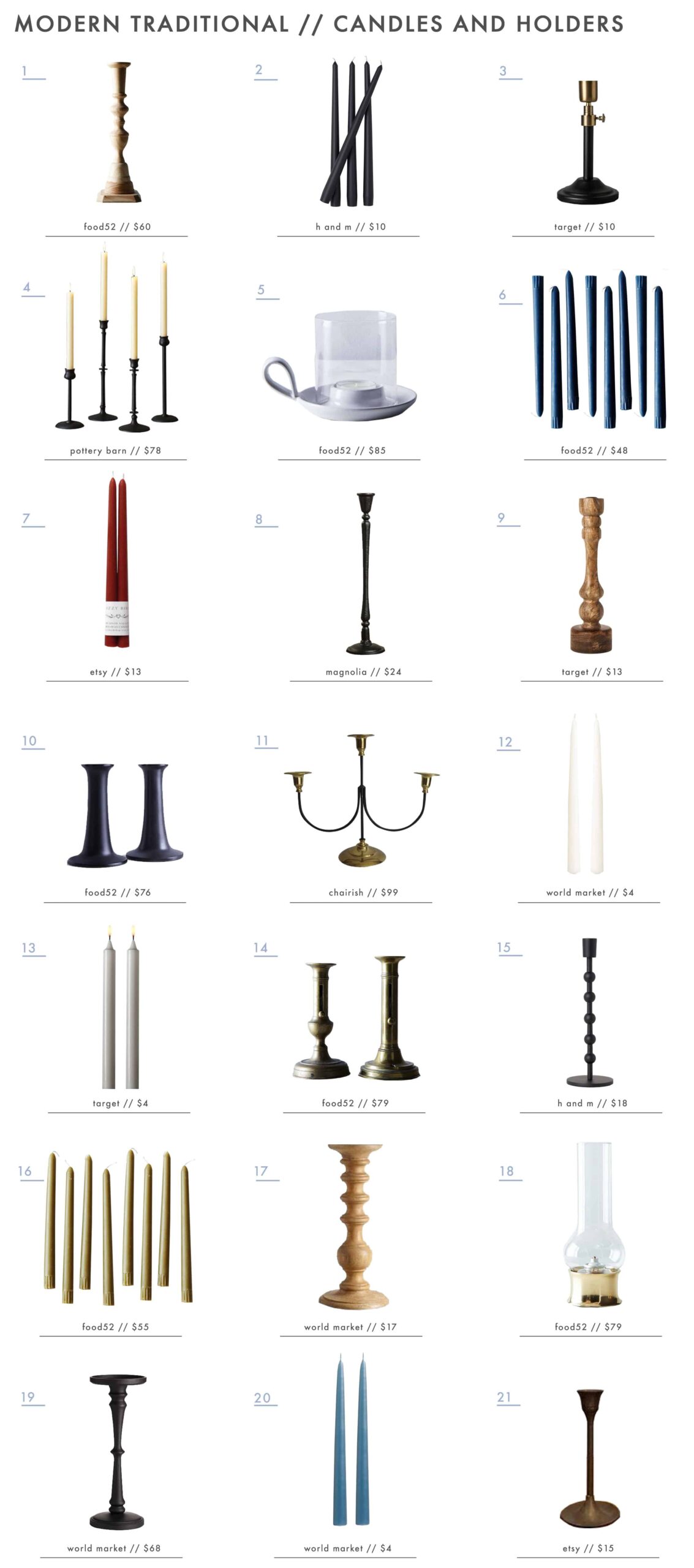 Emily Henderson Simplified Traditional Accessories Candles And Holders