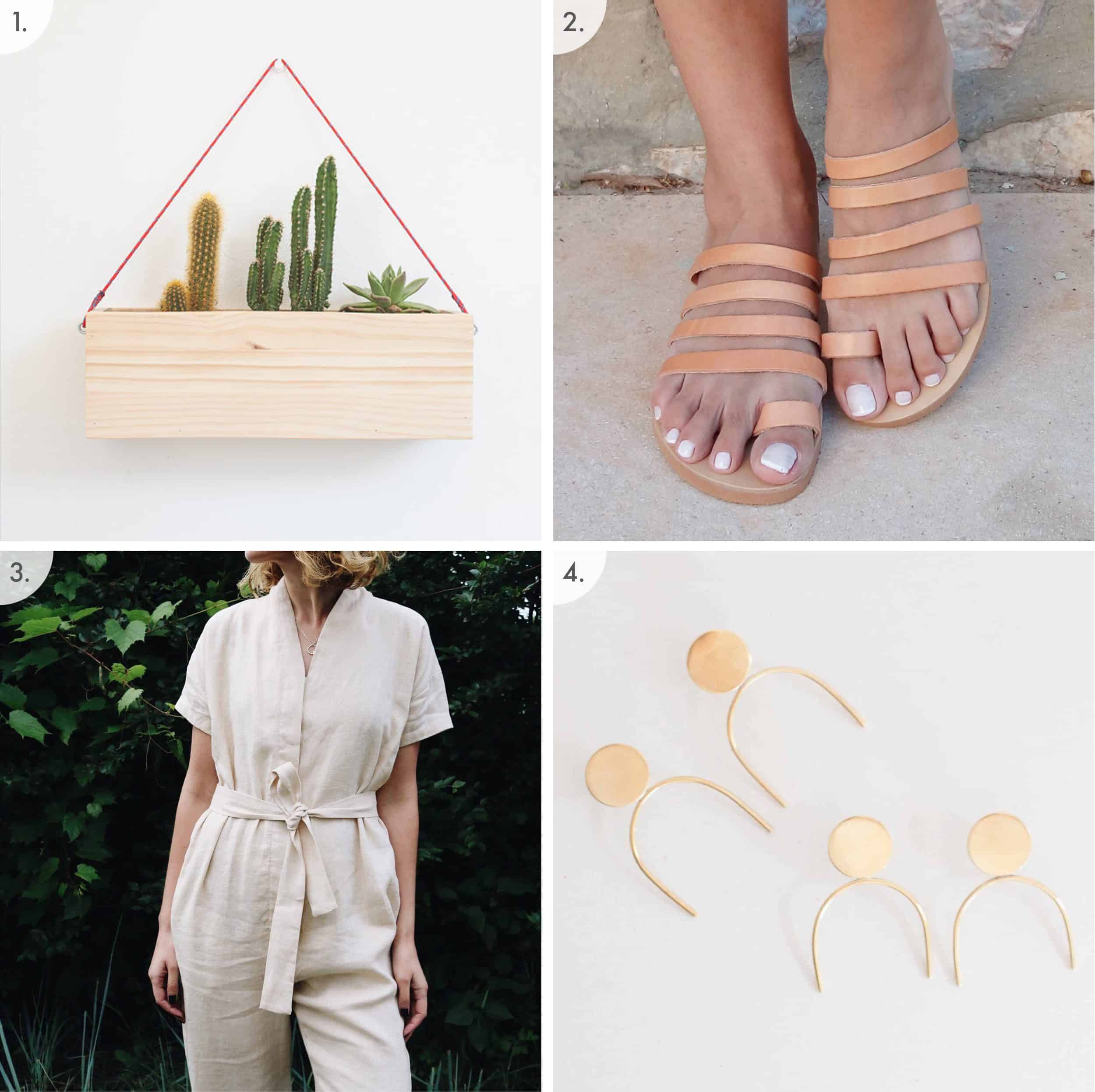Planter Sandals Romper Earrings 2500x2494