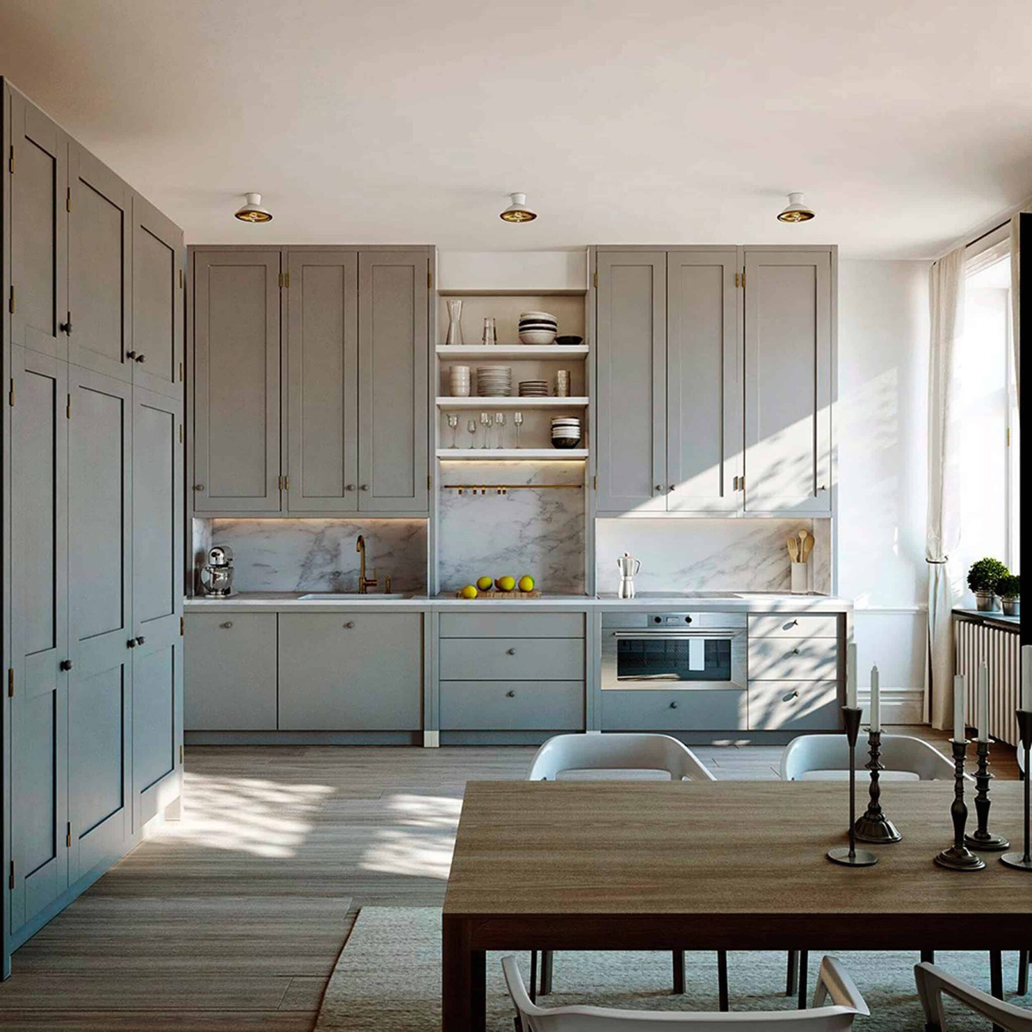 Mountain Fixer: The Final Kitchen Layout & Cabinet Function - Emily ...