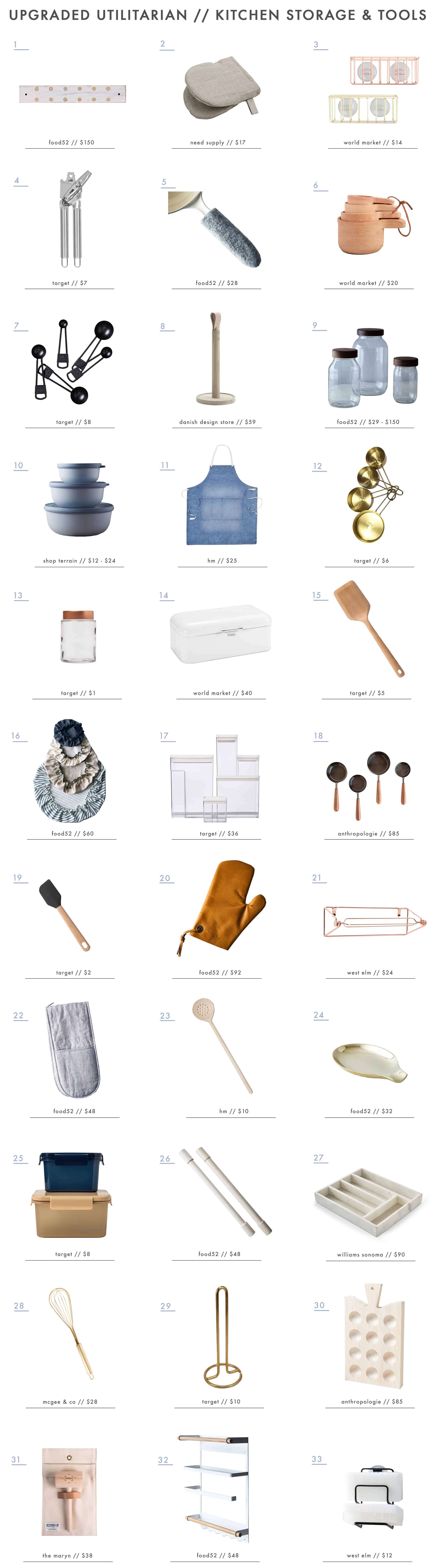 Emily Henderson Roundup Upgraded Utilitarian Kitchen Storage 1