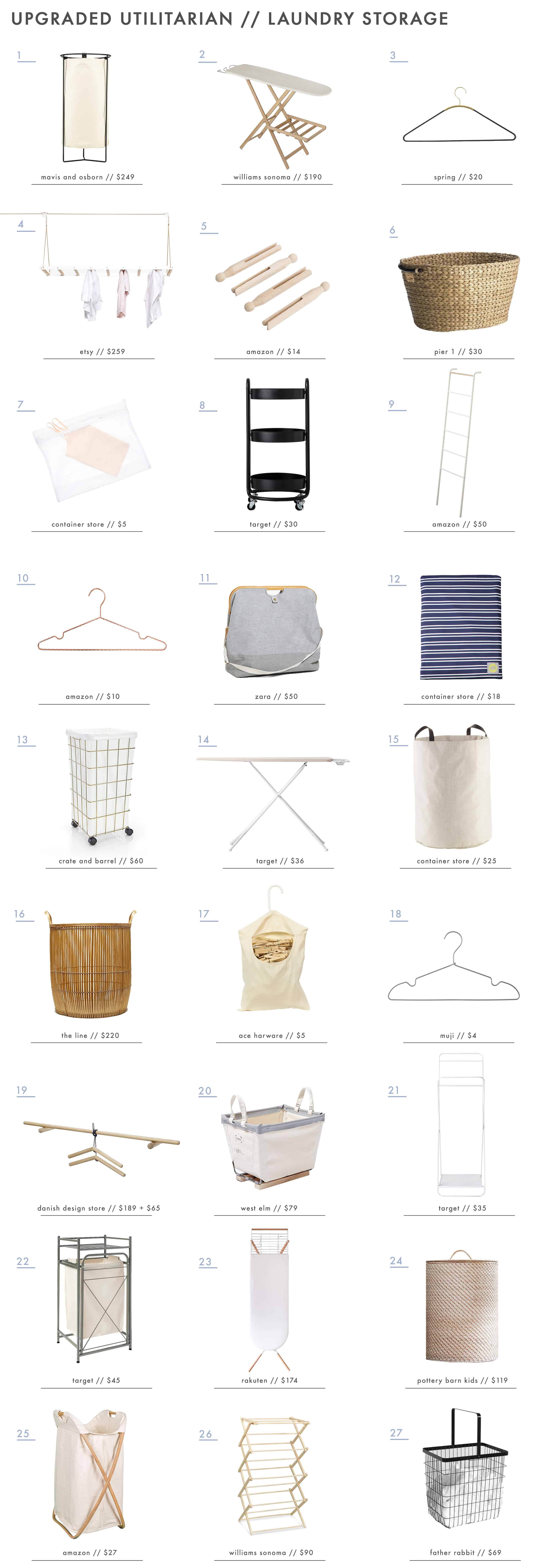 Emily Henderson Roundup Upgraded Utilitarian Laundry Storage