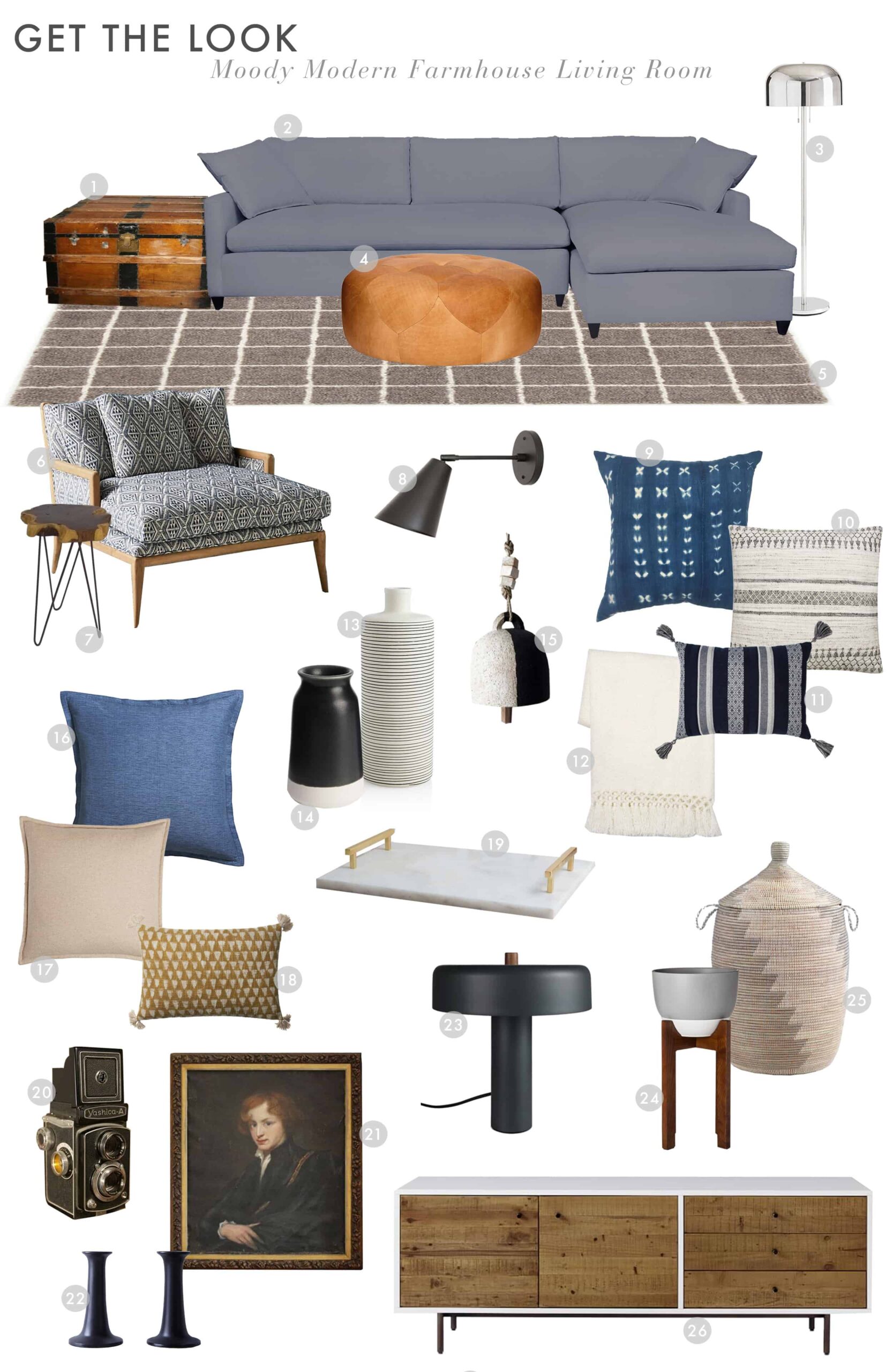 Emily Henderson Suzanne Living Room Cool Modern Edgy Farmhouse Get The Look 2