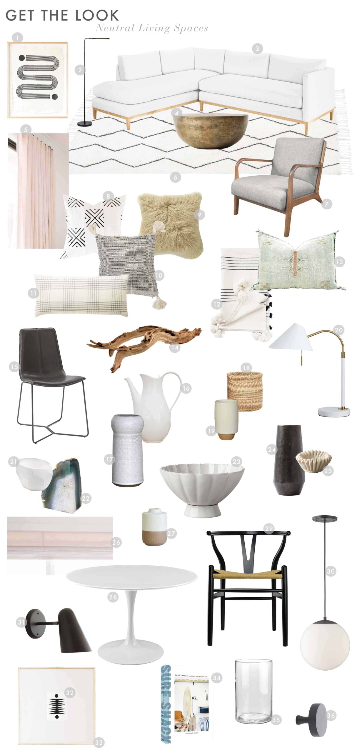 Emily Henderson House Tour Amy P Laguna Beach Townhouse Neutral Get The Look Living Spaces1