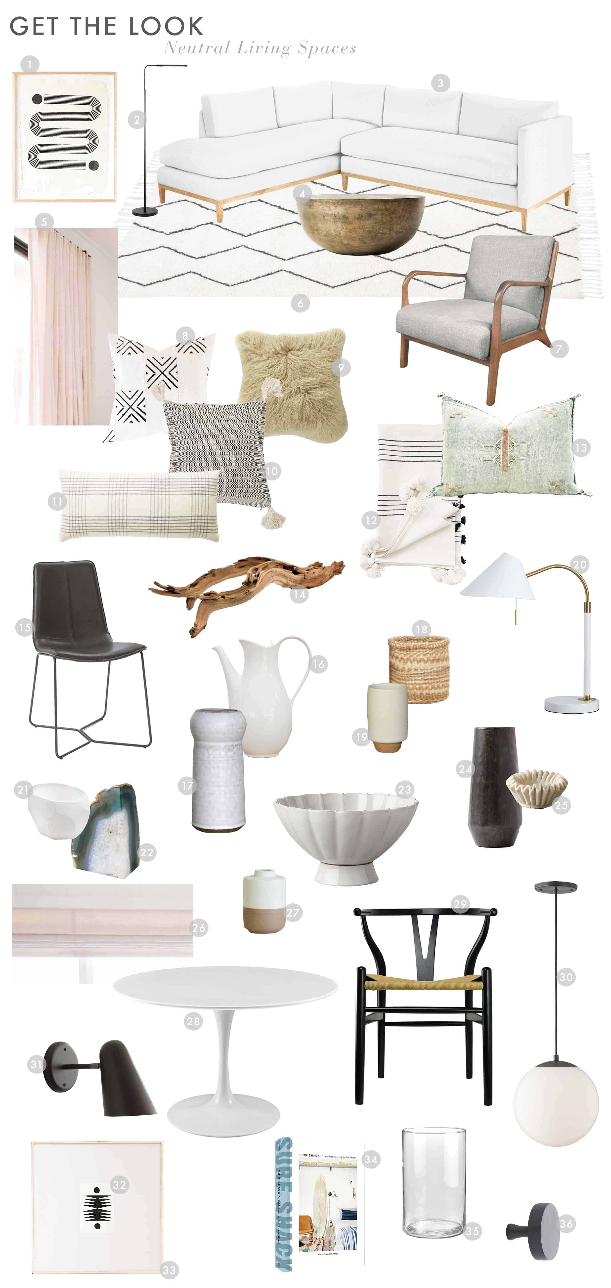 Emily Henderson House Tour Amy P Laguna Beach Townhouse Neutral Get The Look Living Spaces1
