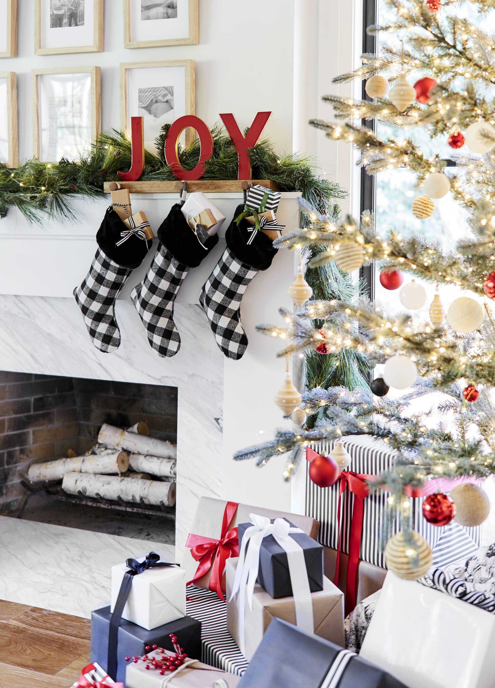 Emily Henderson 2018 Holiday Styling Fireplace 5