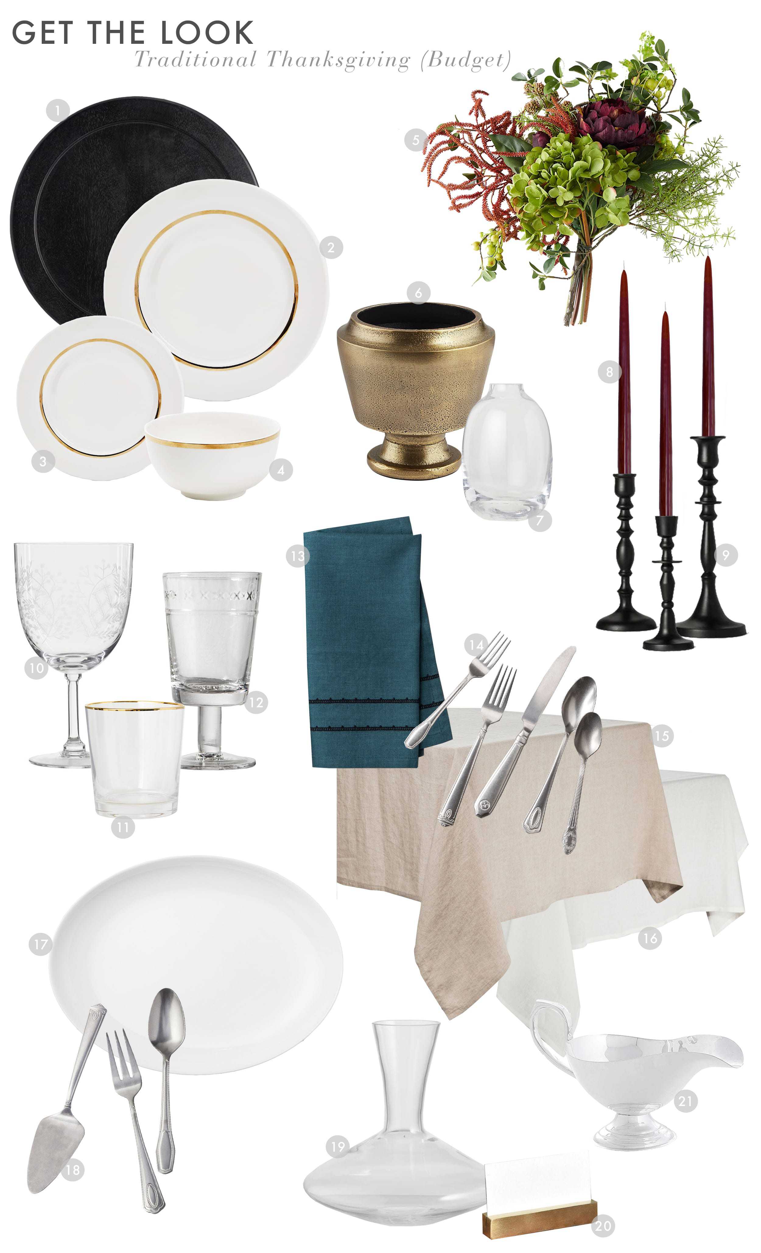 Emily Henderson Budget Thanksgiving Traditional Budget