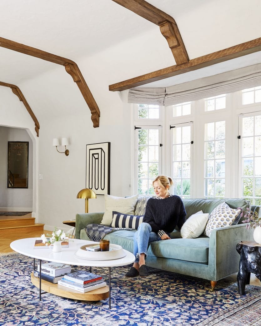 Experimenting In My Living Room Trying to Find "THE" Rug Emily Henderson