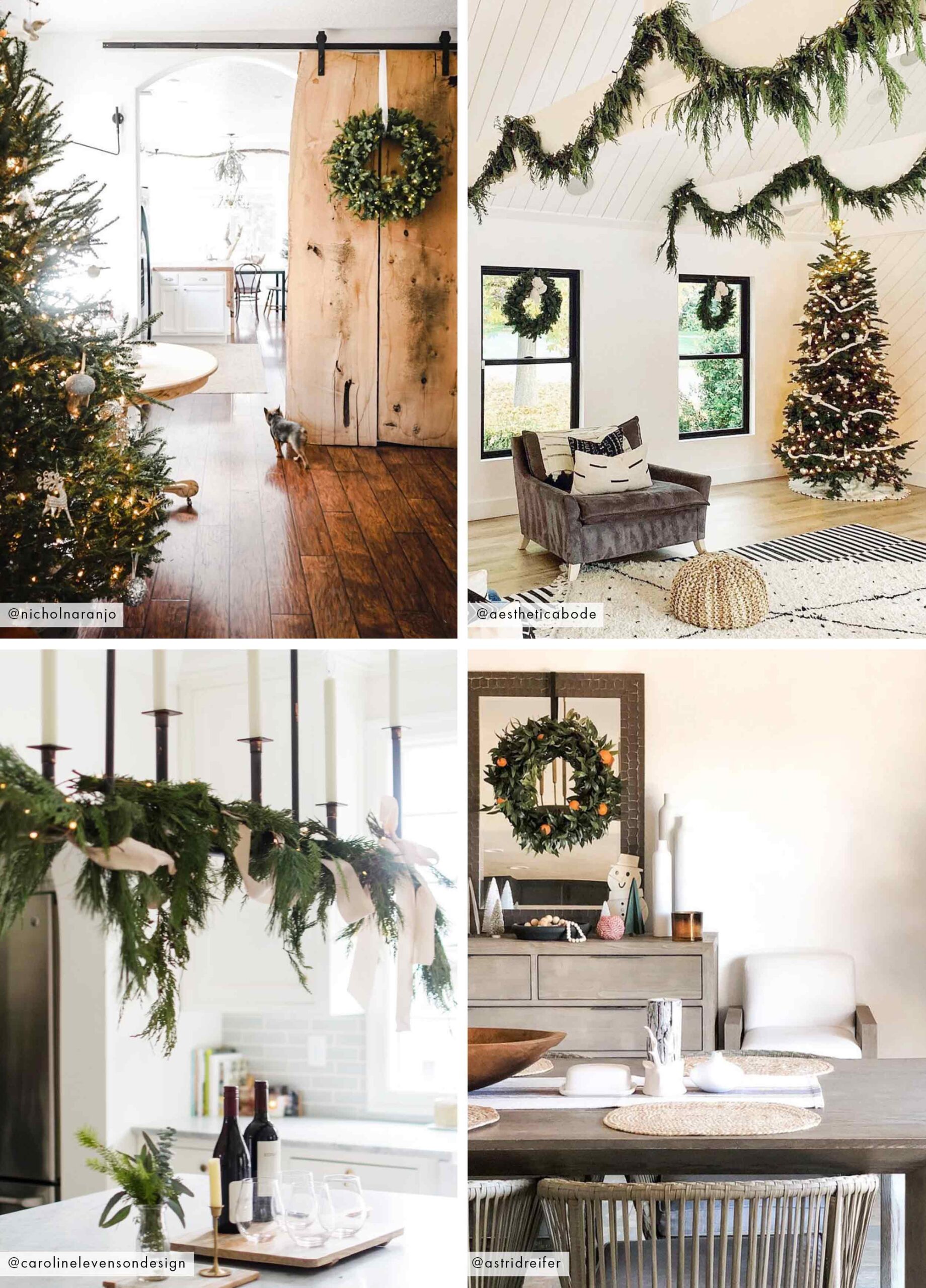 2x2 Grid Wreaths Garland 21
