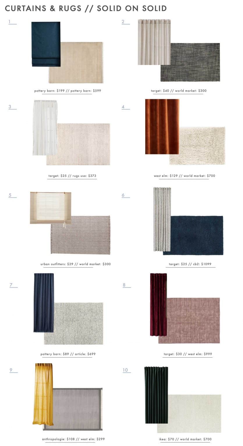 Power Couples How to Expertly Pair Curtains & Rugs (+ 30 Combos to Try