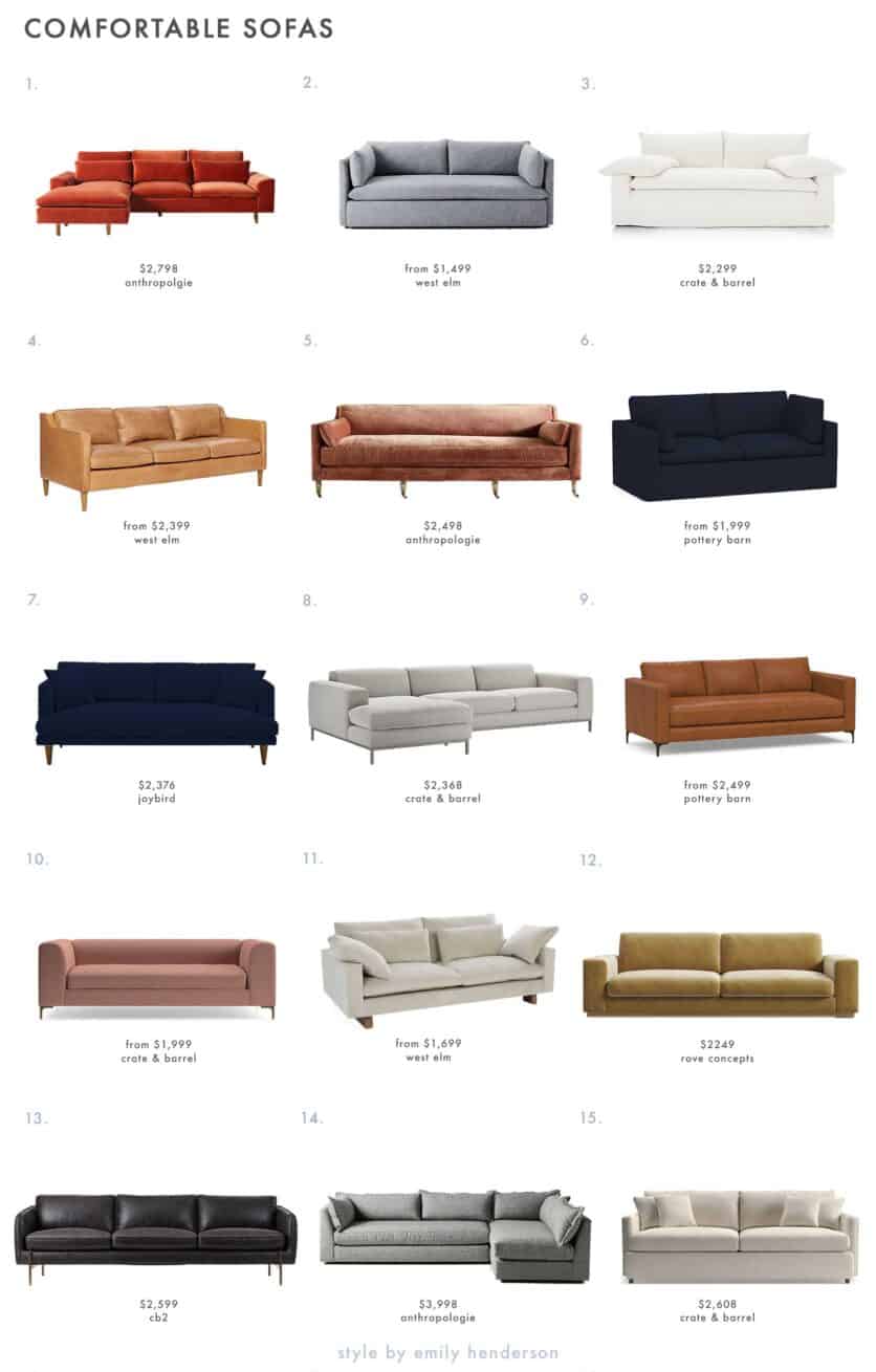 The Rules To Picking The Most Comfortable Sofa (Plus The Ones We Can