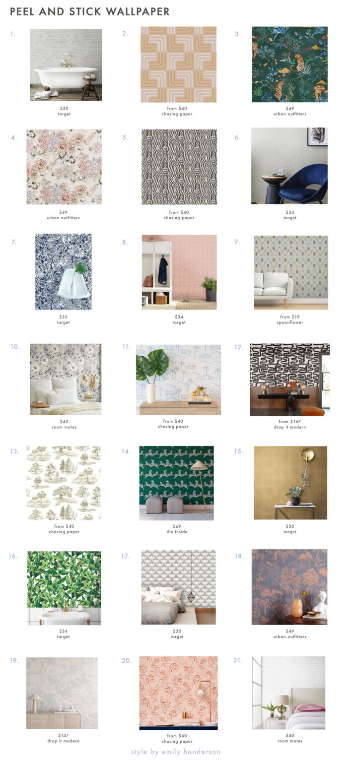 The Best Peel and Stick Wallpapers For Your Rental Apartment (Or Really