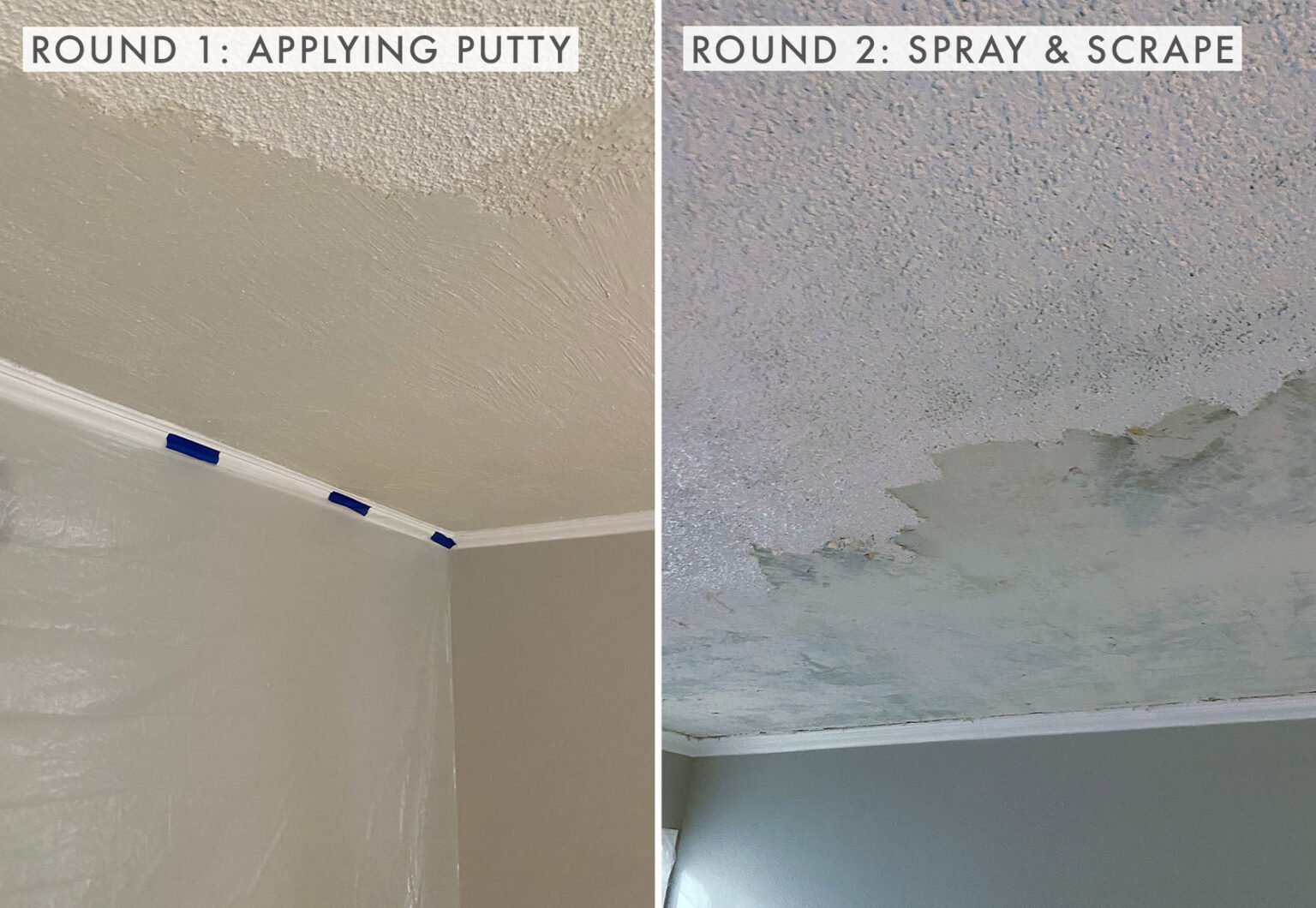 Hate Your Popcorn Ceilings? Albie Is Giving Us A Popcorn Ceiling