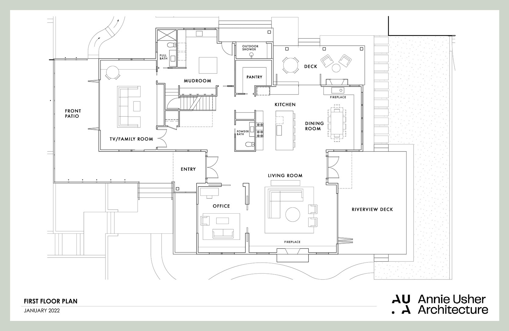 Single floor house design