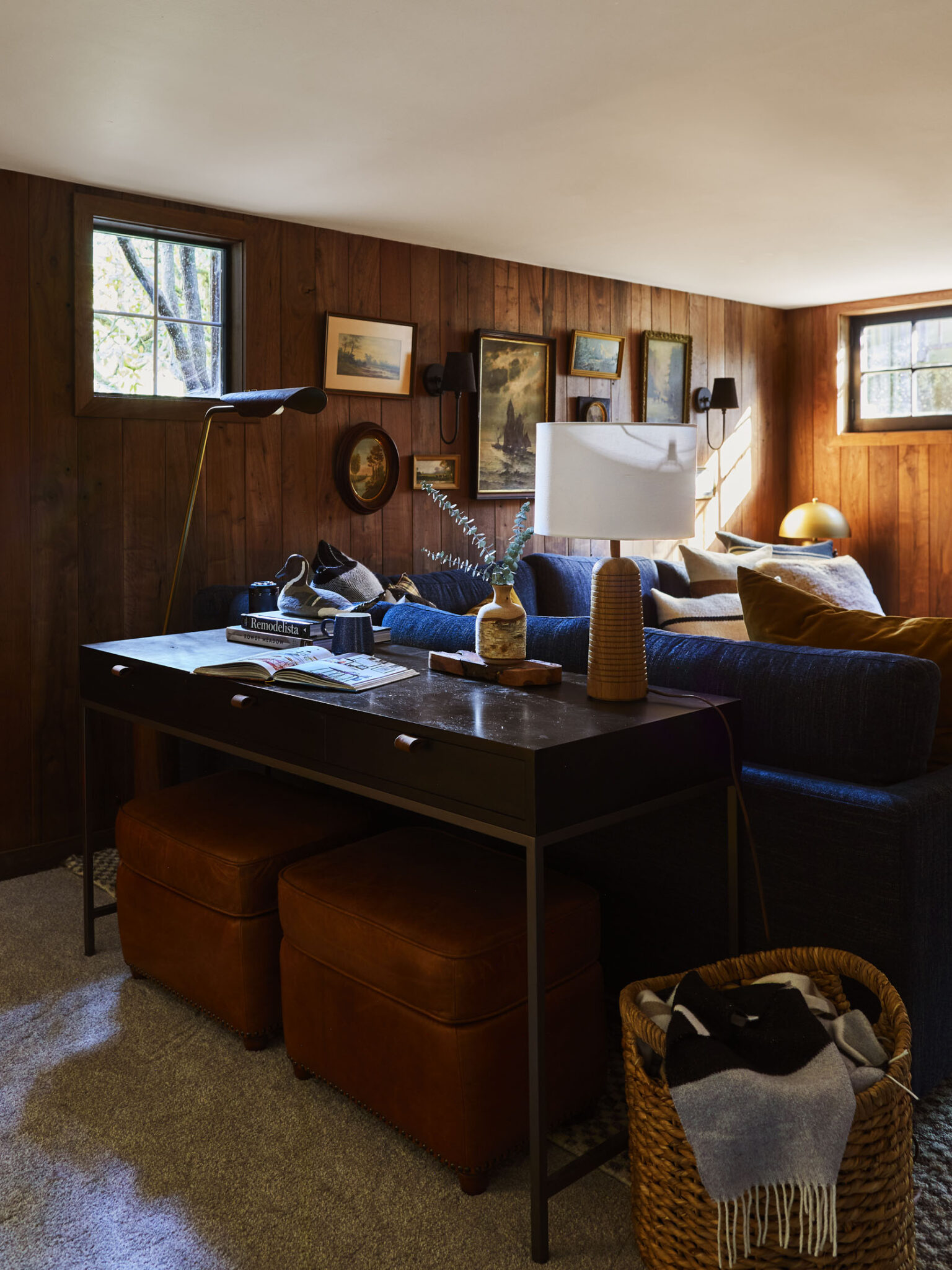 My Best Friends 1970s Basement Gets A Comfortable, Cozy Makeover - Wood ...