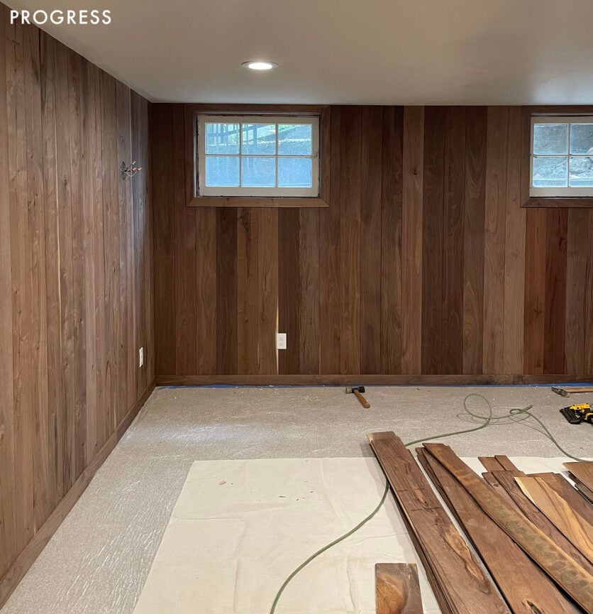 My Best Friends 1970s Basement Gets A Comfortable, Cozy Makeover Wood