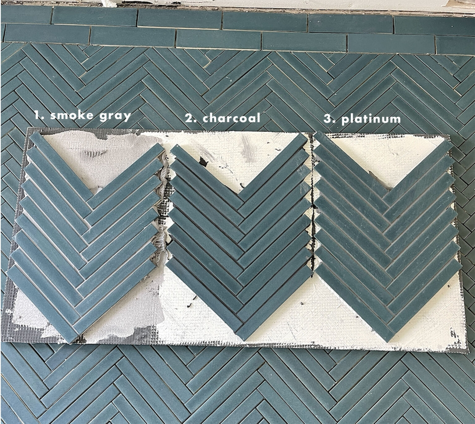 The Bathroom Tile Grout "Trend" We Are Trying - Matching Tile To Grout to Create A Monochrome ...