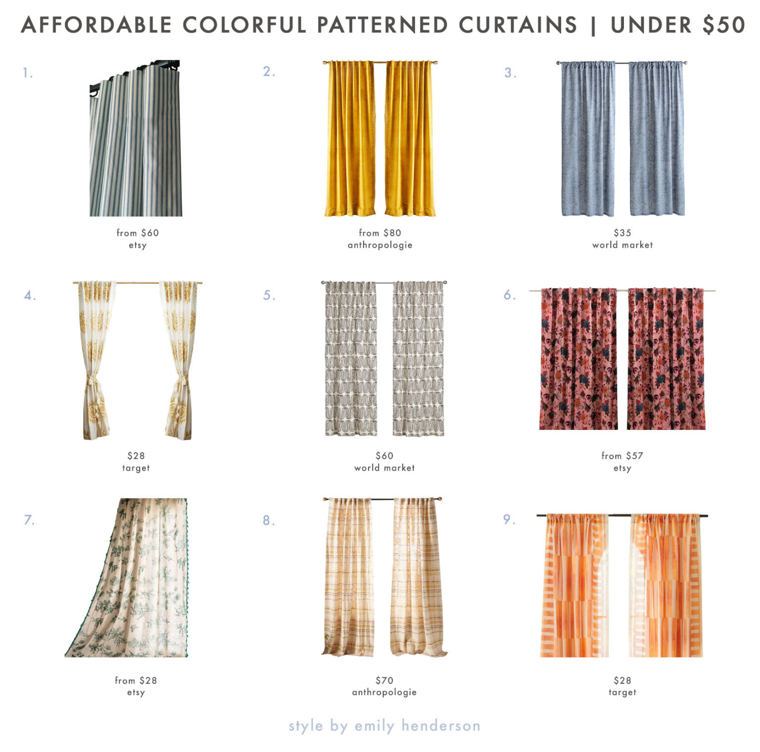 Affordable Readymade Curtains and Shades That Will Make Your Home Feel (And Look) Better Emily